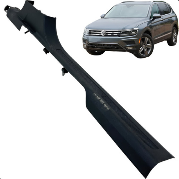 Acabamento Soleira Porta Dianteira Esquerda Tiguan Allspace Preto
