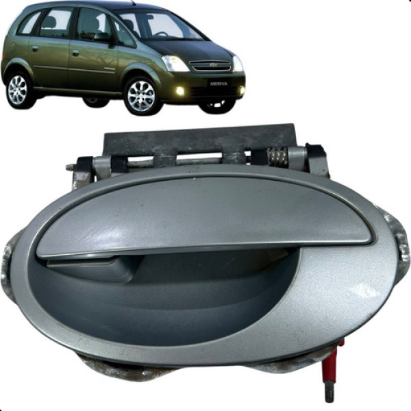 Maçaneta Porta Meriva 2009 2010 2011 Traseira Esquerda  Preto Traseira