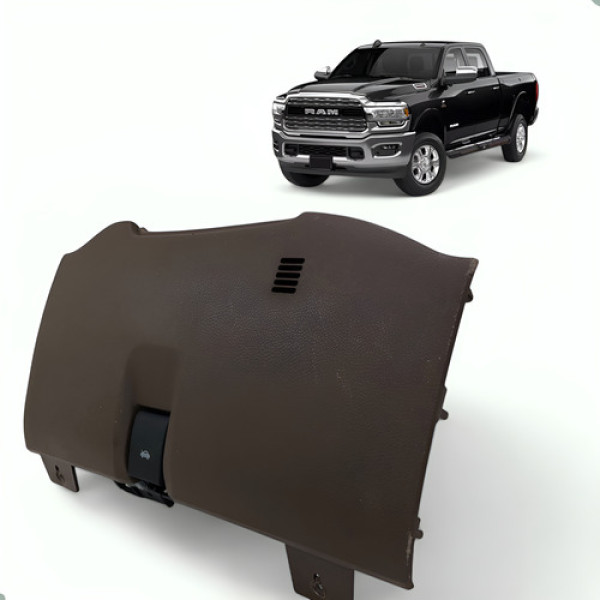 Acabamento Inferior Painel Motorista Dodge Ram 2017 A 2023   Marrom Listras