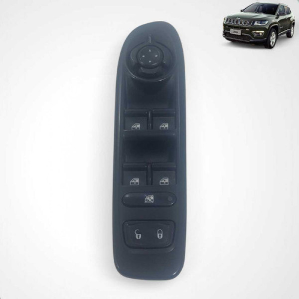 Botão Vidro Compass 2016 A 2021 S/rebatimento Diant Esquerdo