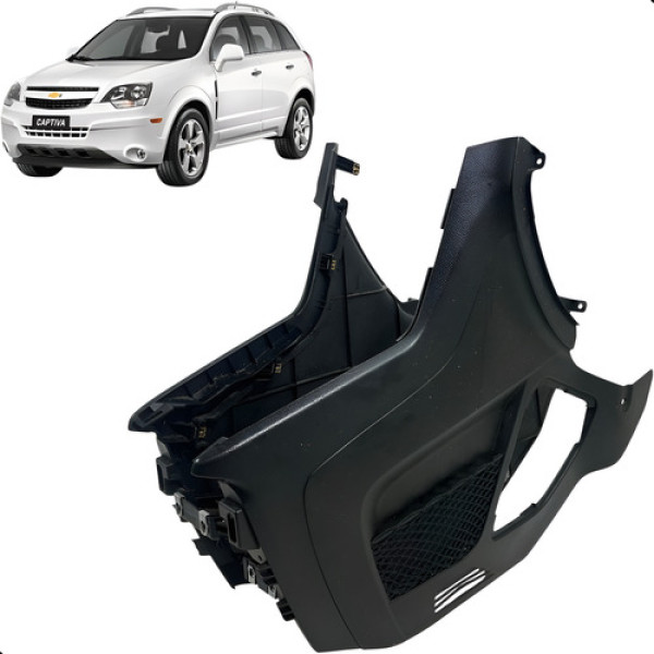 Moldura Console Central Captiva 2009 2010 2011 2012 Preto