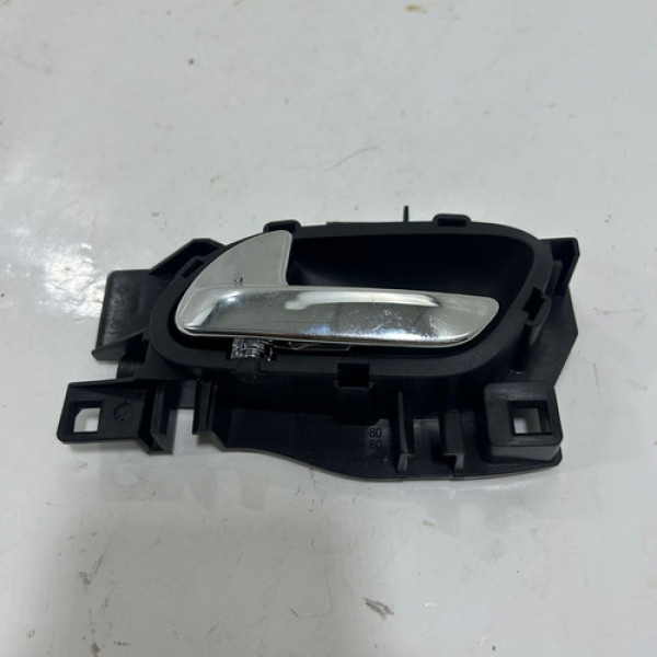 Maçaneta Porta Dianteira Esquerda Peugeot 308 2013 2014 2015 Preto Dianteira