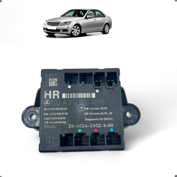 Módulo Porta Tras Direita Mercedes C180 C200 2010 2011 2012