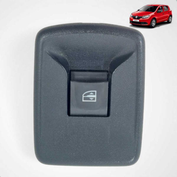 Botão Comando Vidro Traseiro Sandero 1.0 2015 2019 Esquerdo