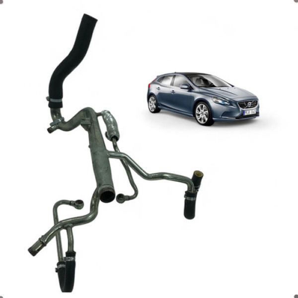 Tubo Cano Água Motor Volvo V40 T4 2013 A 2016 