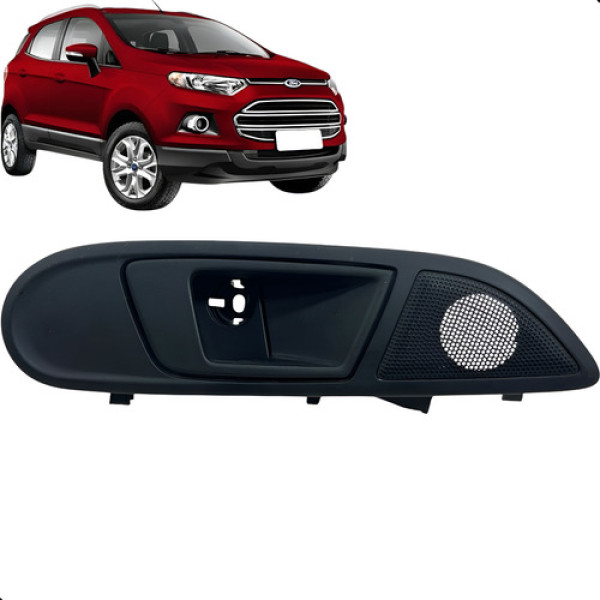 Maçaneta Porta Dianteira Direita Ecosport 2014 A 2017 Preto Direita Dianteira