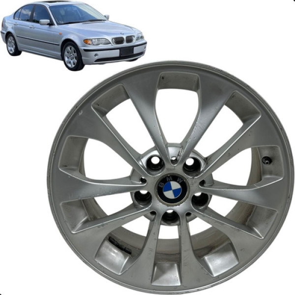 Roda Aro 17 Avulsa Bwm 320i 2000 A 2003 5x120 Preto