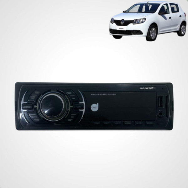 Rádio Som Mp3 Player Usb Automotivo Dazz