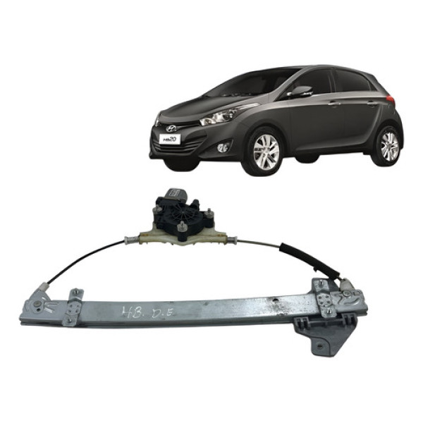Motor Maquina Vidro Dianteira Esquerda Hb20 1.6 2013 A 2019