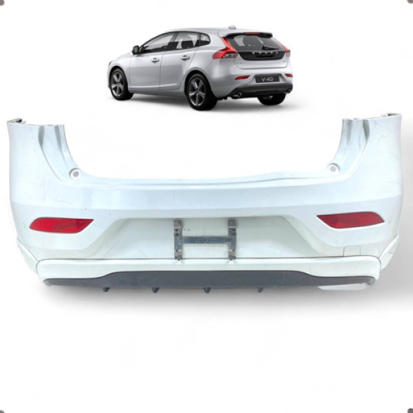 Parachoque Traseiro Volvo V40 T4 2.0 2013 2014 2015 2016