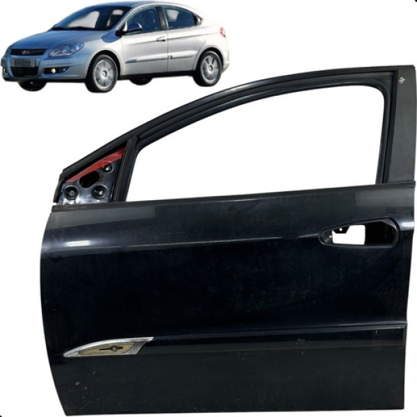 Porta Dianteira Esquerda Chery Cielo 2010 2011 A 2013 Hart Dianteira Esquerda Preto