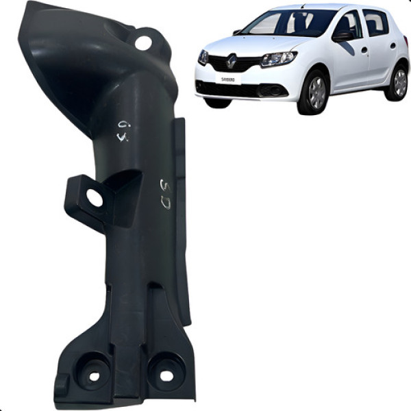 Moldura Protetor Abs Sandero 2015 2022 Traseiro Direito Preto