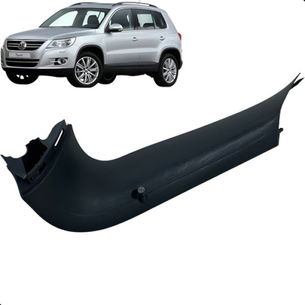 Acabamento Direito Tampa Traseira Wv Tiguan 2010 A 2014 Preto