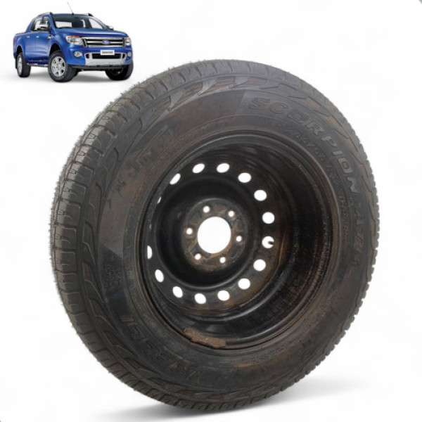 Roda Estepe Aro 17 Ford Ranger 2013 A 2016 Ab391007fa Preto