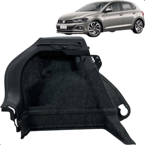 Revestimento Forro Esquerdo Porta Malas Polo 2018 A 2022