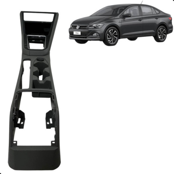 Console Central Volkswagen Polo Virtus 2018 A 2022 Preto