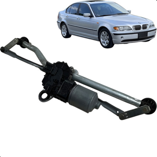 Maquina Limpador Parabrisa Bmw 325i 2000 2001 2002 2003  Prateado