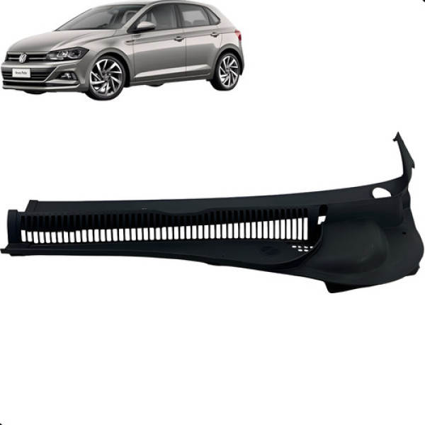 Grade Churrasqueira Parabrisa Esquerdo Polo 2018 A 2021