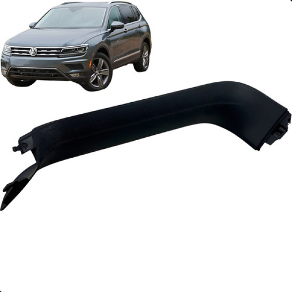 Acabamento Tampa Traseiro Direto Tiguan Allspace 2018 A 2021 Preto