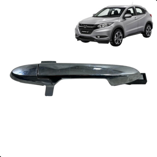 Maçaneta Porta Dianteira Direita Honda Hrv Hr-v 2016 A 2019 Cromado Dianteira