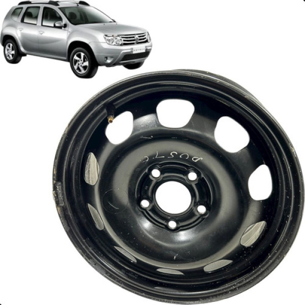 Roda De Ferro Avulsa Renault Duster 1.6 2012 A 2015 Preto