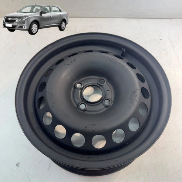 Roda Ferro Aro 15 Chevrolet Onix Cobalt Spin 2012 A 2019 Preto