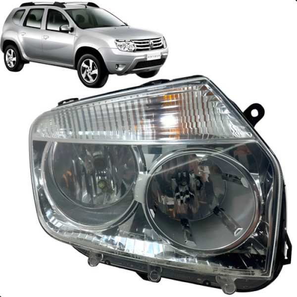 Farol Duster 2012 2013 2014 2015 Dianteiro Direito Original Direito/passageiro