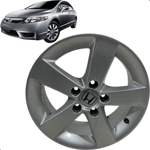 Roda Honda New Civic Aro 16 2008 2011 Prateado