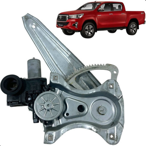 Motor Máquina Vidro Porta Hilux 2016 2023 Traseira Esquerda