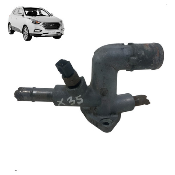Carcaça Flange Válvula Termostática Hyundai Ix35 2.0