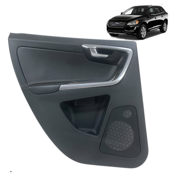 Forro Porta Traseira Esquerda Volvo Xc60 2014 A 2017 Preto