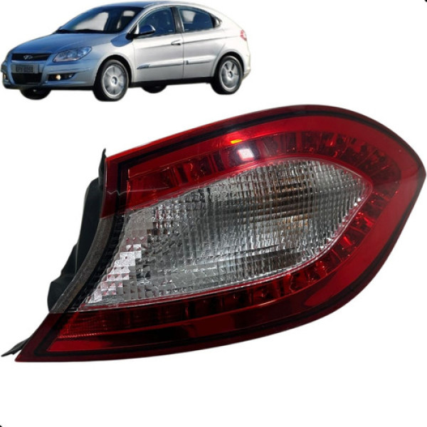 Lanterna Direita Chery Cielo 1.6 2010 2011 2012 Direito/passageiro Vermelho