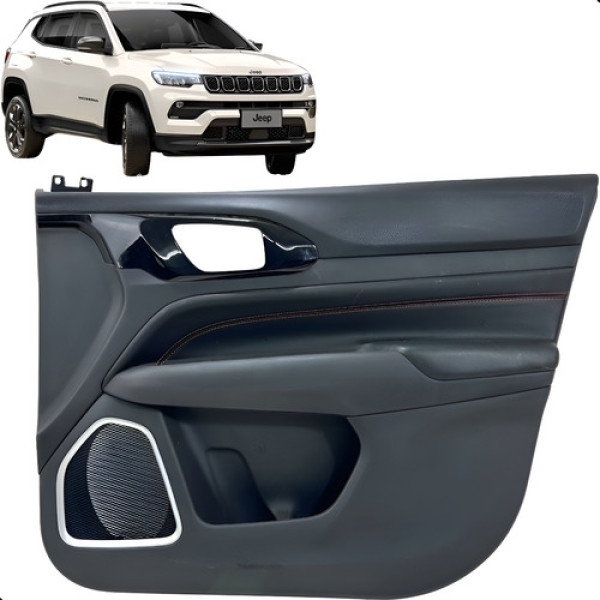 Forro Porta Dianteiro  Direito Jeep Compass 2.0 Diesel 2022 Preto