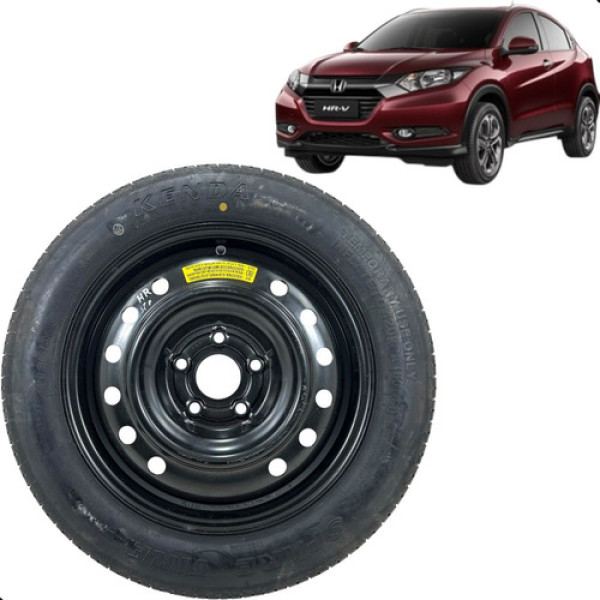 Estepe Roda Aro 16 Honda Hrv Hr-v 1.8 2016 A 2019 T135/90 16 Preto