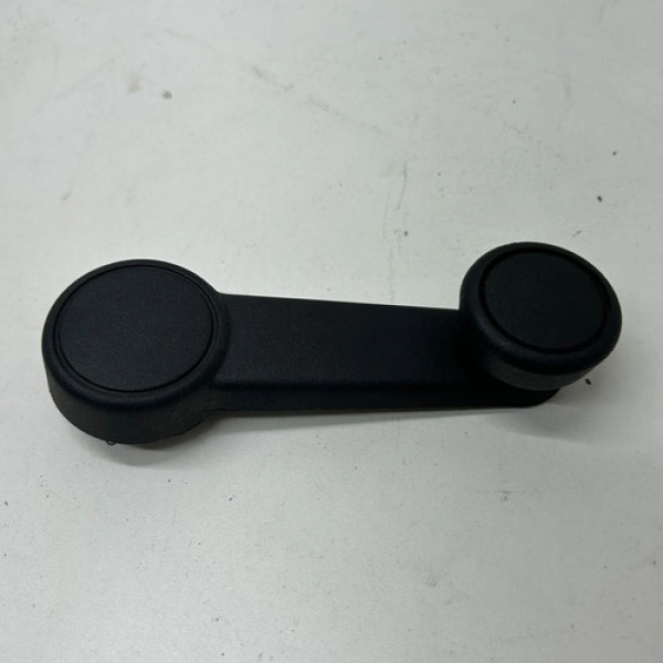 Manivela Vidro Traseiro Ford New Fiesta 2015 2017 Ambos Lado Preto