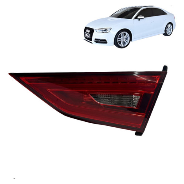 Lanterna Direita Tampa Traseira Audi A3 S3 Sedan 2014 A 2016 Direito/passageiro Vermelho