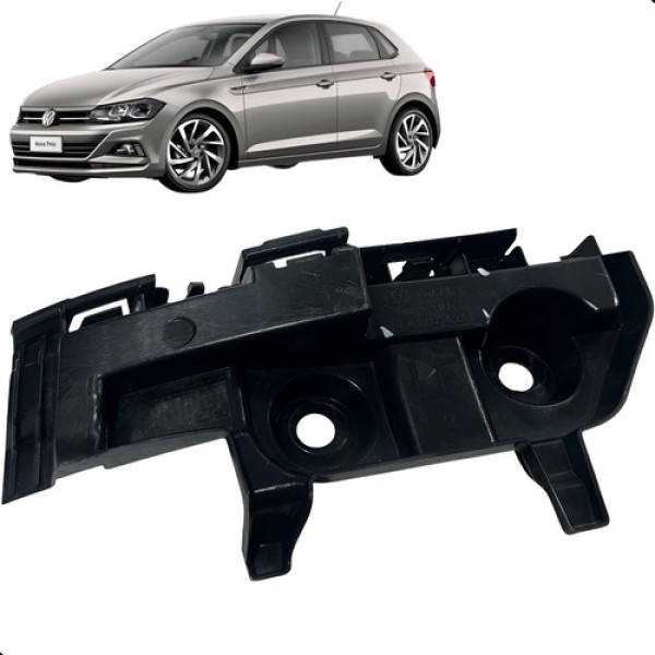 Suporte Guia Parachoque Volkswagen Polo 2018 2021
