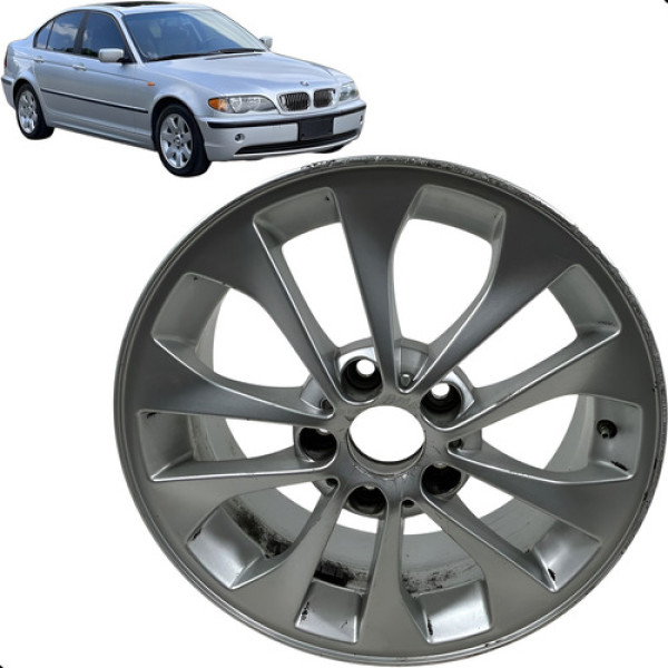Roda Aro 17 Avulsa Bwm 320i 2000 A 2003 Prateado