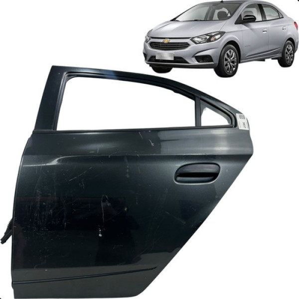 Porta Traseira Esquerda Onix Prisma 2013 A 2019 Traseira Esquerdo Preto