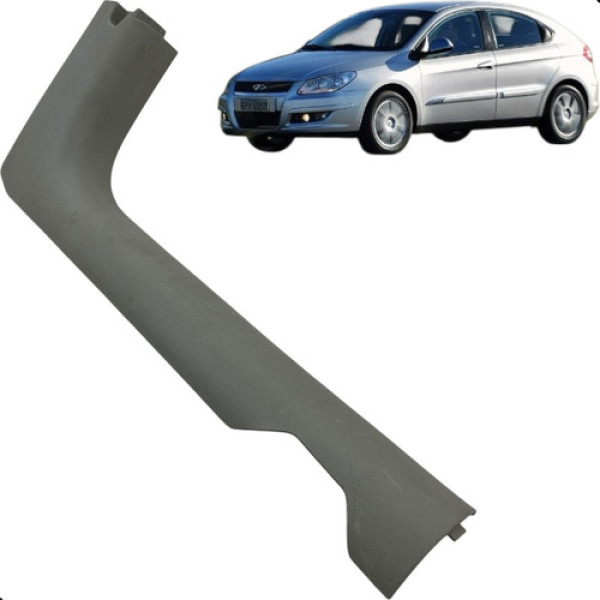 Soleira Porta Dianteira Direita Chery Cielo 1.6 2010 Cinza