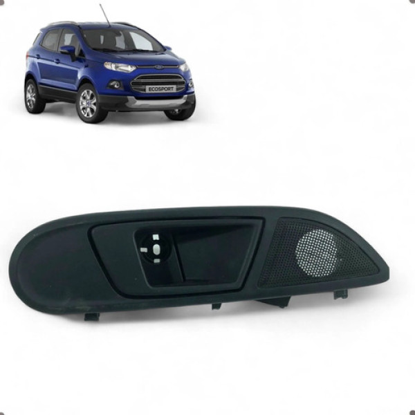 Maçaneta Porta Dianteira Direita Ford Ecosport 2013 A 2016 Preto Dianteira