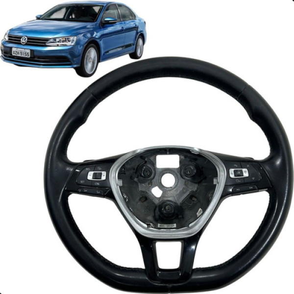 Volante De Direção Volkswagen Jetta Tsi 2014 2015 2016 2017 Preto