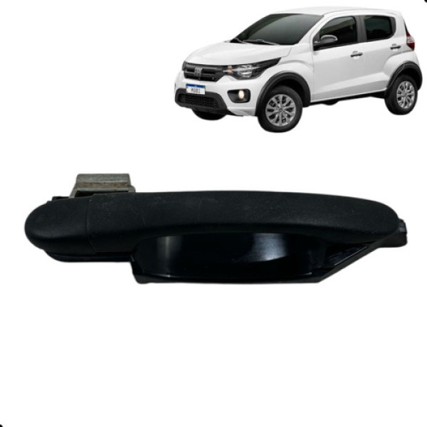 Maçaneta Externa Dianteira Direita Fiat Mobi 2018 2019 2020 Preto Dianteira