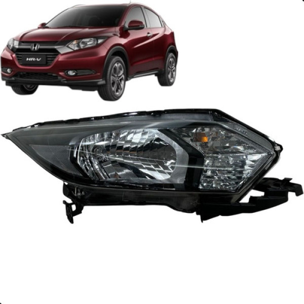 Farol Direito Honda Hrv Hr-v 2016 2017 2018 2019 C/guia Direito/passageiro