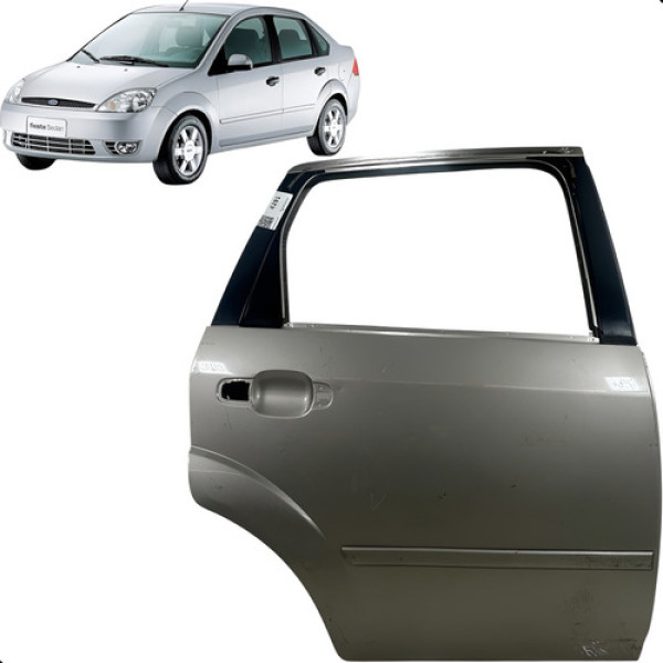 Porta Traseira Direita Ford Fiesta 2007 A 2013 Traseira Direita Begue