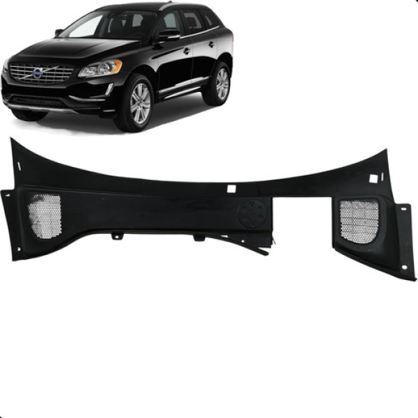 Grade Churrasqueira Parabrisa Volvo Xc60 2.0 2015 A 2017  Preto