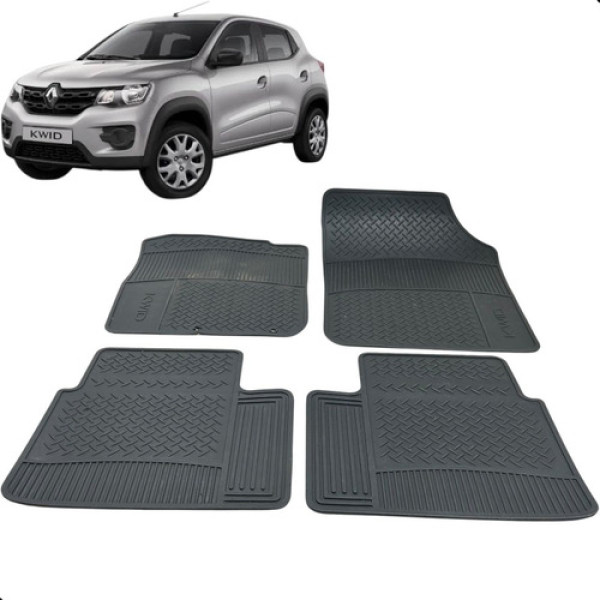 Jogo Tapete Renault Kwid 2018 2019 2020 2021 Original Preto