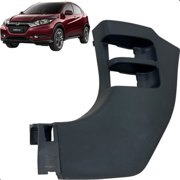 Moldura Soleira Dianteira Esquerda Honda Hrv Hr-v 2016  2019 Preto