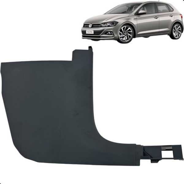 Acabamento Soleira Dianteira Direito Polo Tsi 2018 A 2021 Preto