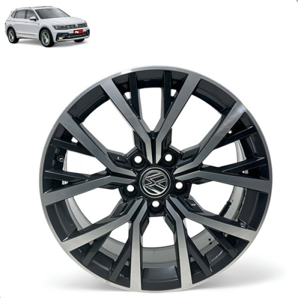 Roda Tiguan 2019 Aro 17 Furação 5x112 Volkswagen Original  Preto